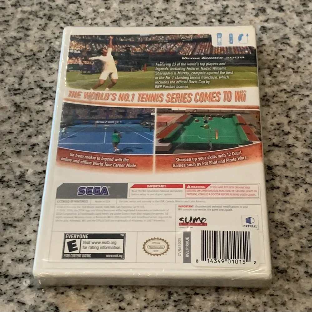 Nintendo Wii Virtua Tennis 2009